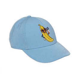 酷香蕉棒球帽_天空藍